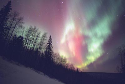 Aurora Borealis, Fort McMurray, Alberta Canada